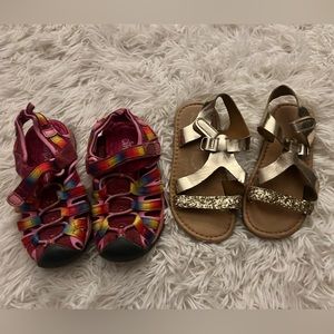 Girls Size 9 Summer Shoe Bundle